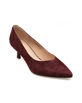 Pantofi eleganti EPICA PREMIUM visinii, E36773A, din piele intoarsa