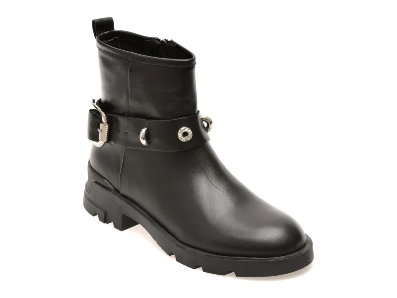 Ghete GRYXX negre, 4842616, din piele naturala