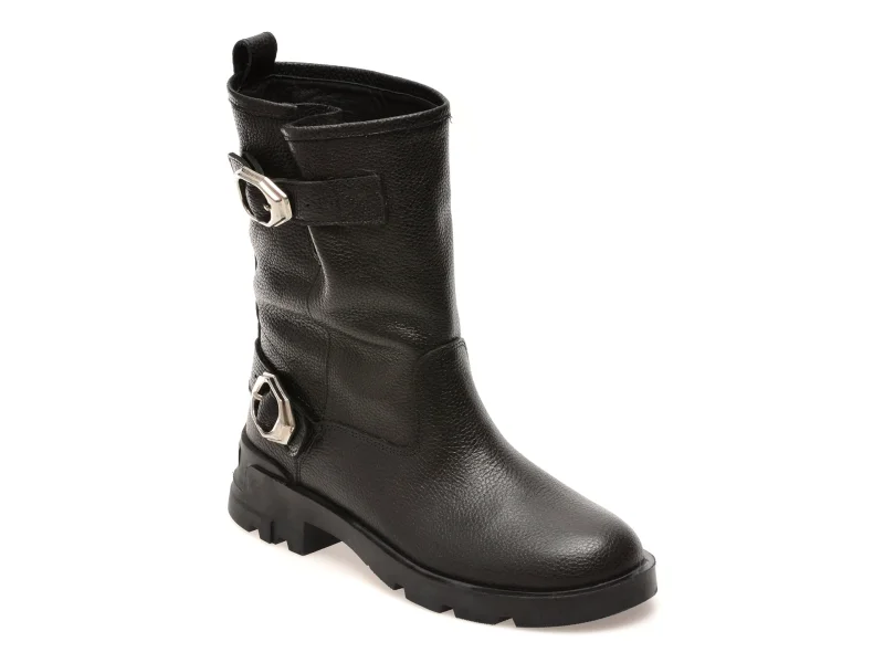 Ghete GRYXX negre, 4846201, din piele naturala