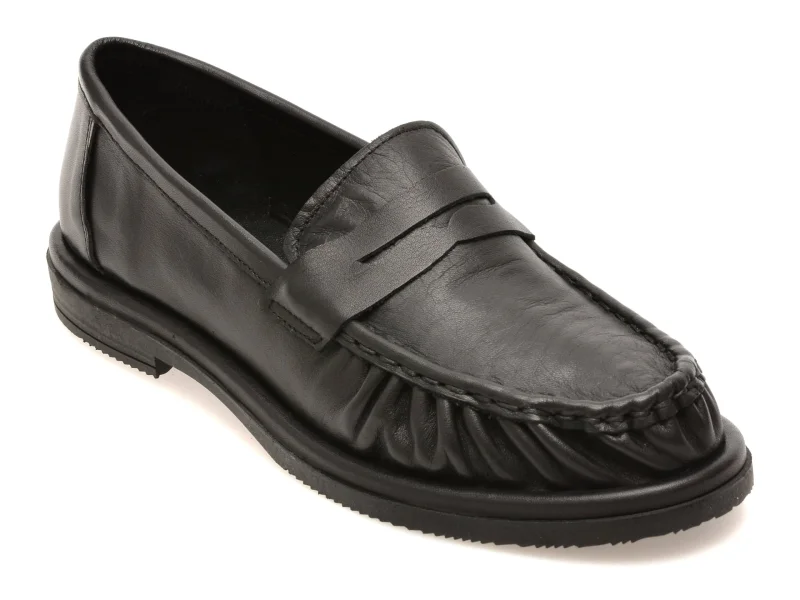Mocasini EPICA negri, 3774026, din piele naturala