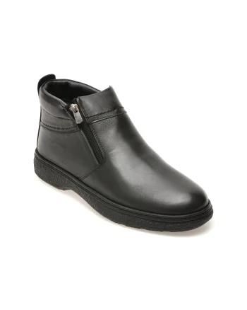 Ghete OTTER negre, SH9000, din piele naturala
