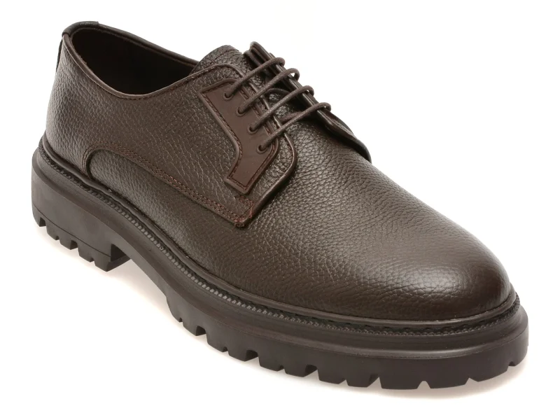 Pantofi BITE THE BULLET maro, BLE3344, din piele naturala