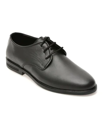 Pantofi eleganti OTTER negri, DD611, din piele naturala