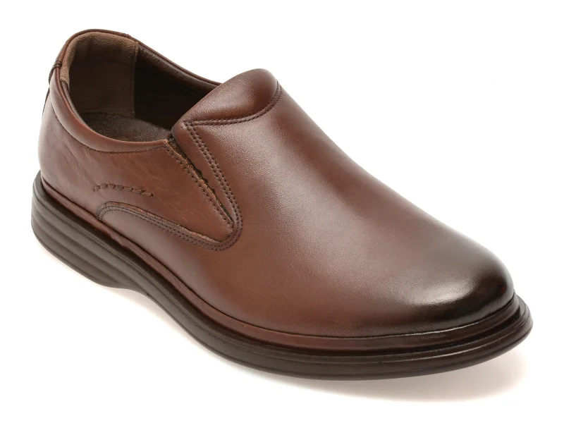 Pantofi BITE THE BULLET maro, FL510, din piele naturala