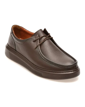Mocasini OTTER maro, GNY617, din piele naturala