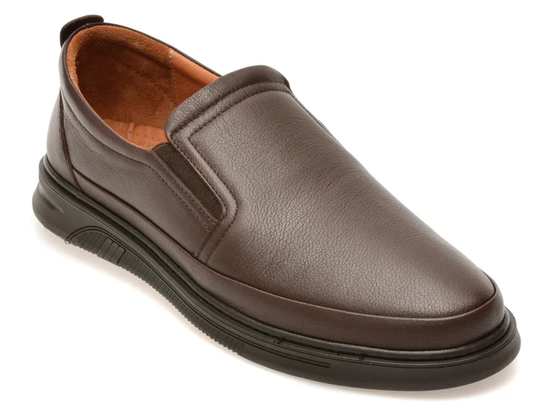 Pantofi OTTER maro, KC70999, din piele naturala