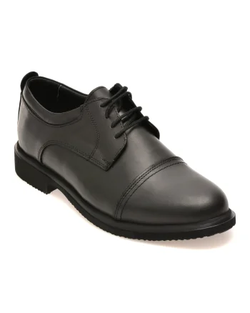 Pantofi eleganti BITE THE BULLET negri, RZ309, din piele naturala