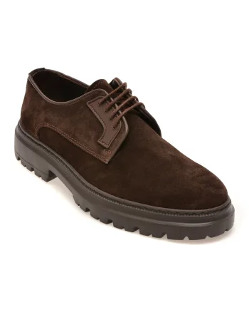 Pantofi BITE THE BULLET maro, BLE3344, din piele intoarsa
