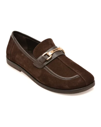 Pantofi EPICA maro, 4790639, din piele intoarsa
