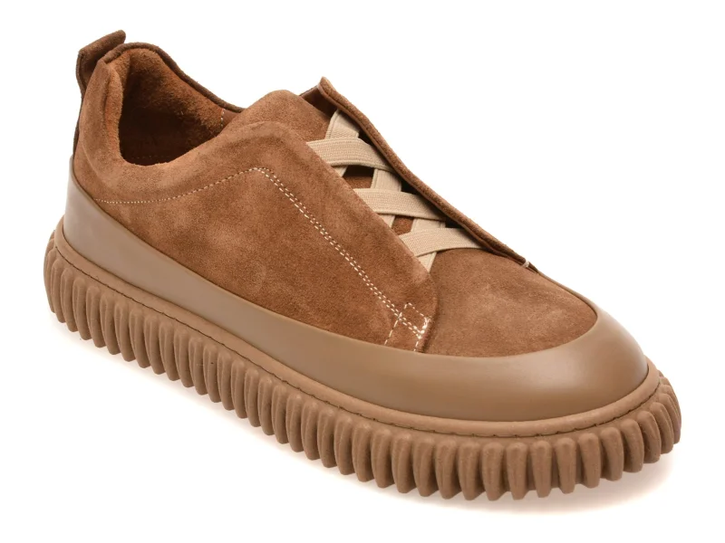 Pantofi GRYXX maro, 681751, din piele intoarsa