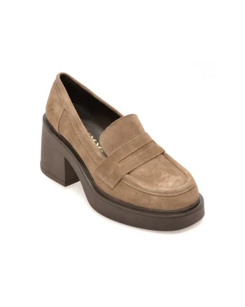 Mocasini GRYXX gri, 3772512, din piele intoarsa