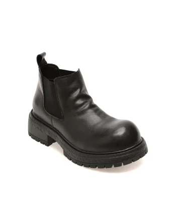 Ghete GRYXX negre, 2257, din piele naturala