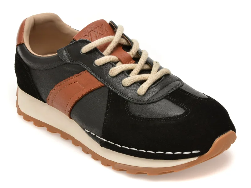 Pantofi sport GRYXX negri, RS12, din piele naturala