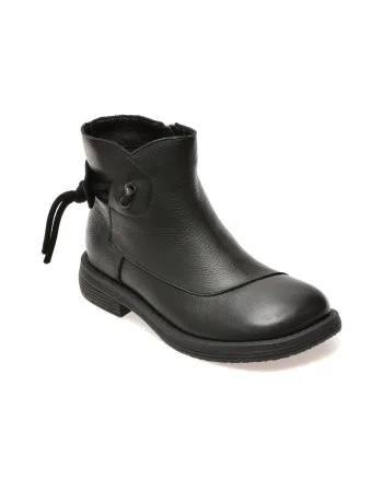 Ghete GRYXX negre, 601, din piele naturala