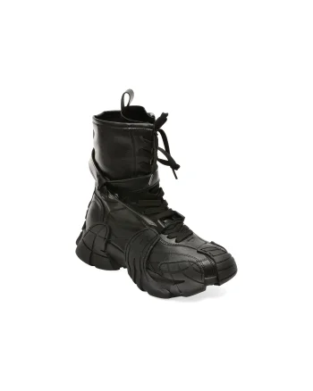 Ghete GRYXX negre, 2162, din piele ecologica