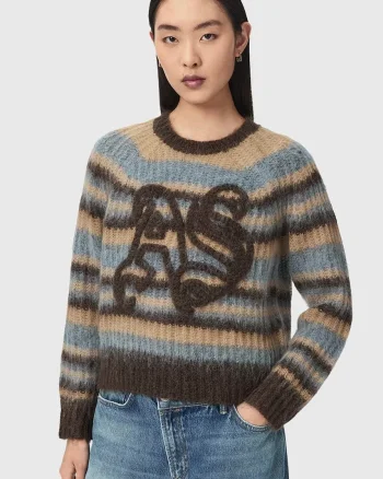 AllSaints  pulover pentru femei cu lână REGA AS
