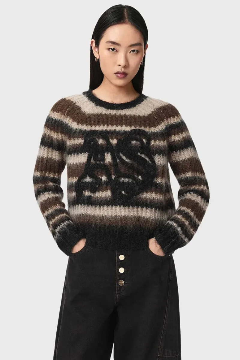 AllSaints  pulover pentru femei cu lână REGA AS