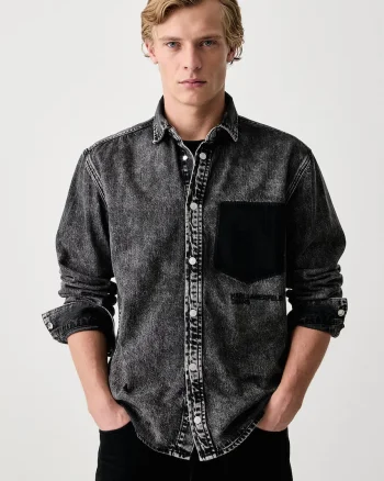 Karl Lagerfeld Jeans  cămașă pentru bărbați din denim