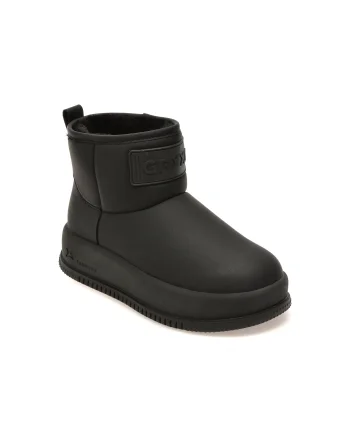 Ghete GRYXX negre, 9368, din piele ecologica