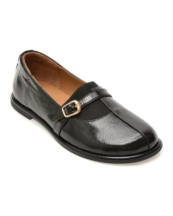 Pantofi EPICA negri, 2184105, din piele naturala lacuita