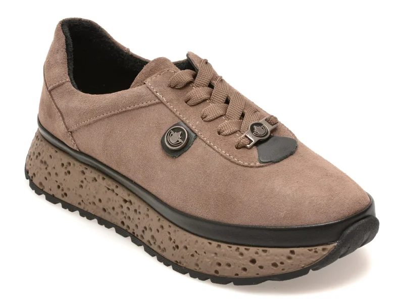 Pantofi sport GRYXX gri, 219158Z, din piele intoarsa