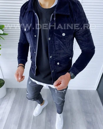 Geaca barbati de toamna bleumarin B7099 D1-4