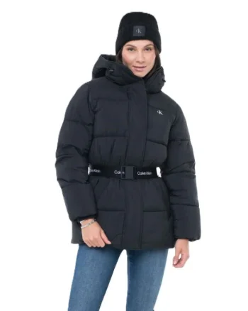 Geaca Calvin Klein BELTED MIDWEIGHT PUFFER