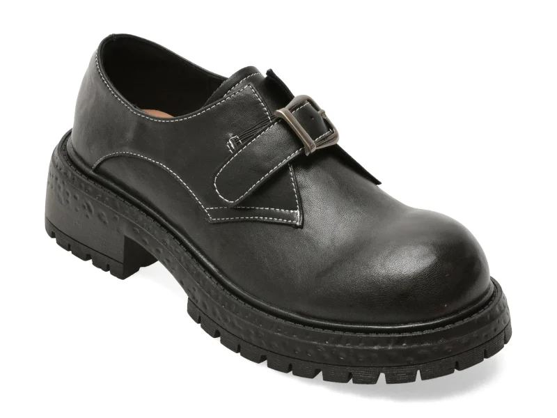 Pantofi GRYXX negri, 3577, din piele naturala