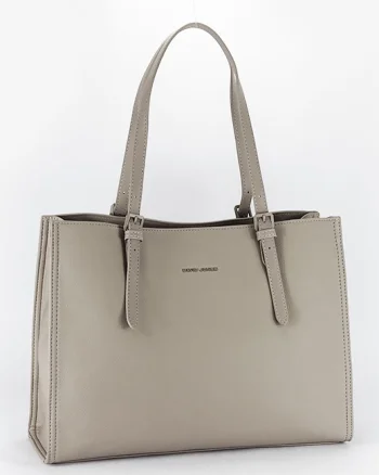 Geanta bej David Jones Paris de talie mare CM8234 M13