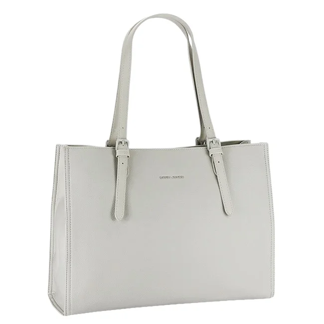 Geanta crem David Jones Paris de talie mare CM8234 M13