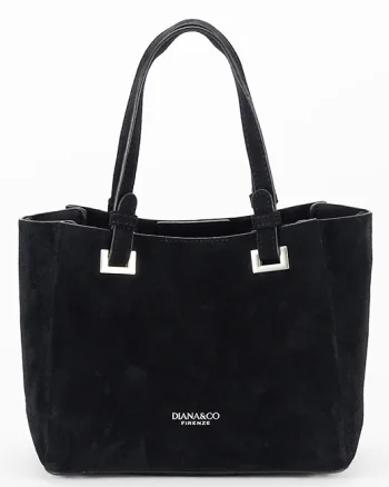 Geanta neagra din velur DIANACO DHJ929-2 M13