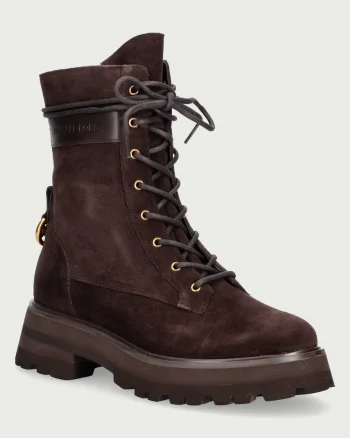 MICHAEL Michael Kors  botine pentru femei din piele întoarsă Caleb Lug Bootie