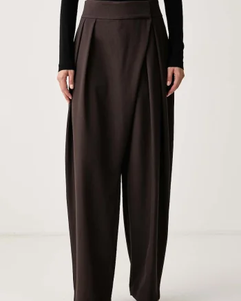 La Mania  pantaloni de costum pentru femei din lână MAVION
