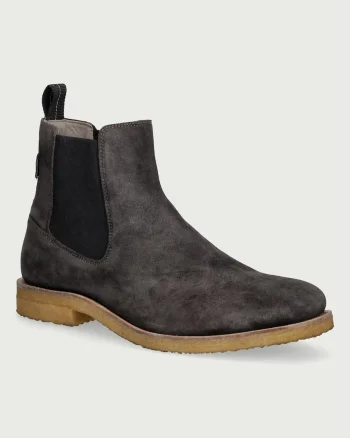 AllSaints  ghete scurte pentru bărbați din piele întoarsă Clive Chelsea Boot