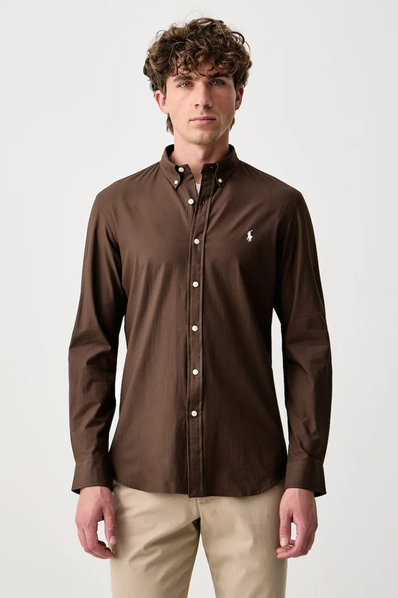 Polo Ralph Lauren  cămașă pentru bărbați din bumbac cu elastan