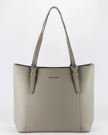 Geanta gri deschis David Jones Paris de talie mare CM7674 M13