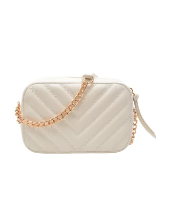 Geanta CALL IT SPRING alba, MIFFY 100, din piele ecologica