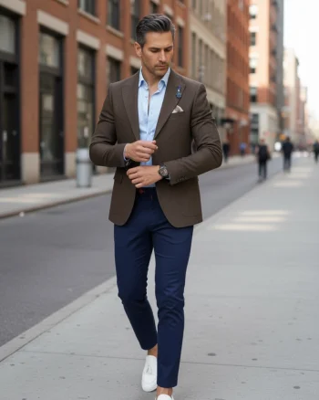 Sacou barbati slim fit CU DEFECT DEF1789  O3-2.2