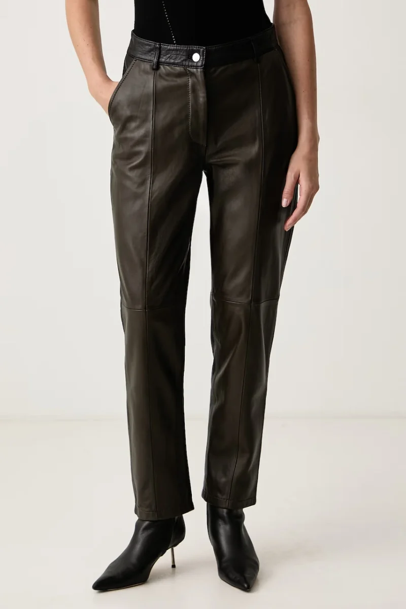 Max&Co.  pantaloni pentru femei din piele FACELLA