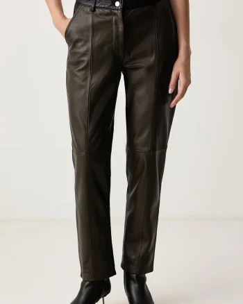Max&Co.  pantaloni pentru femei din piele FACELLA