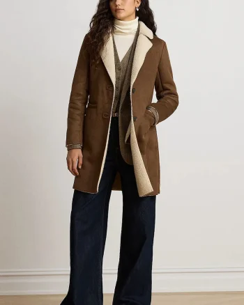 Lauren Ralph Lauren  cojoc pentru femei din imitație de piele întoarsă