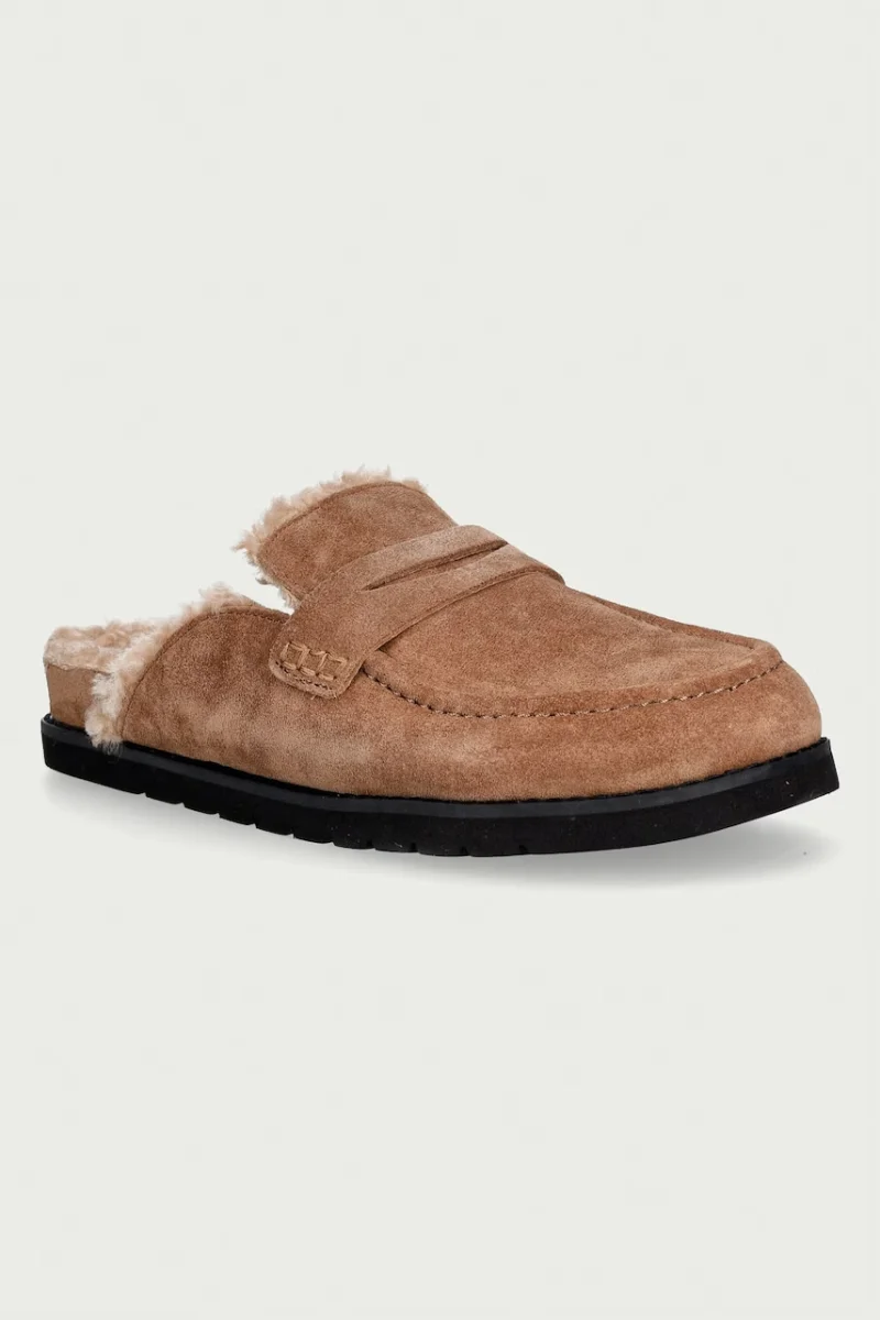 Dune London  loafers slip-on pentru femei din piele întoarsă Goldy