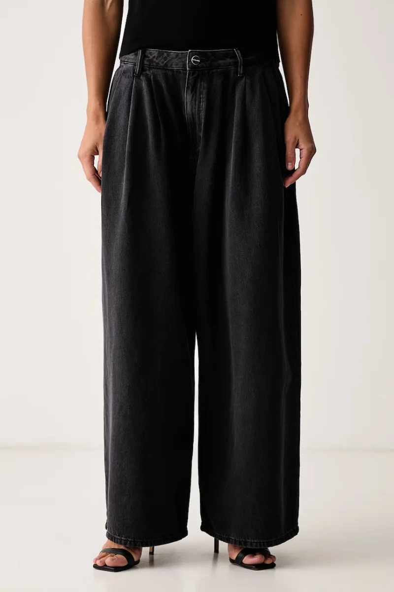 AllSaints  blugi wide leg pentru femei AXIS