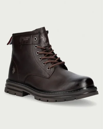 U.S. Polo Assn.  ghete de drumeție pentru bărbați din piele BERNY002