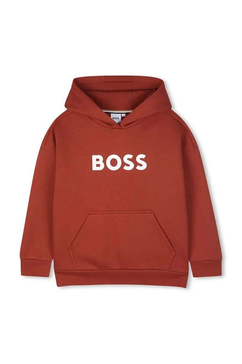 BOSS  hanorac cu glugă pentru copii cu bumbac