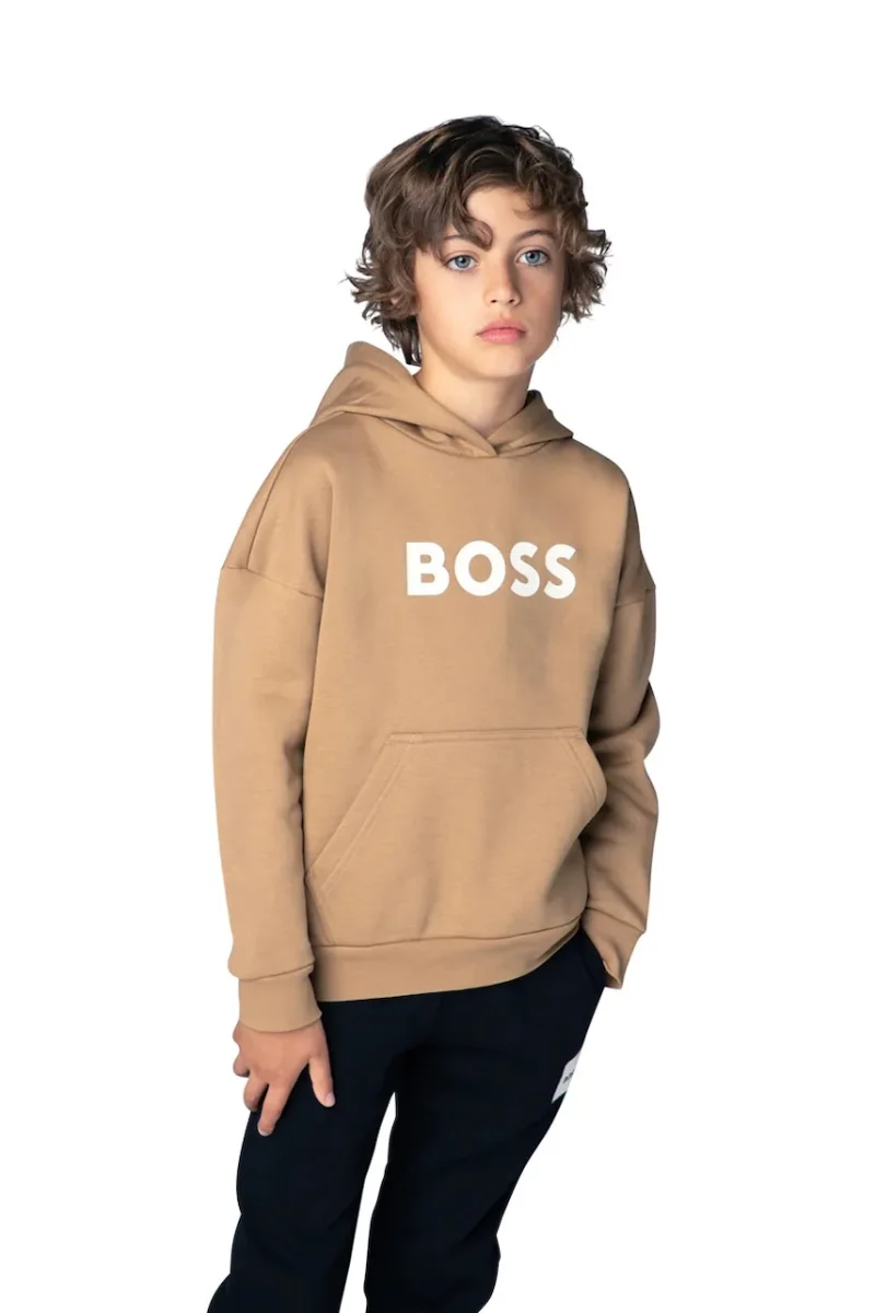 BOSS  hanorac cu glugă pentru copii cu bumbac