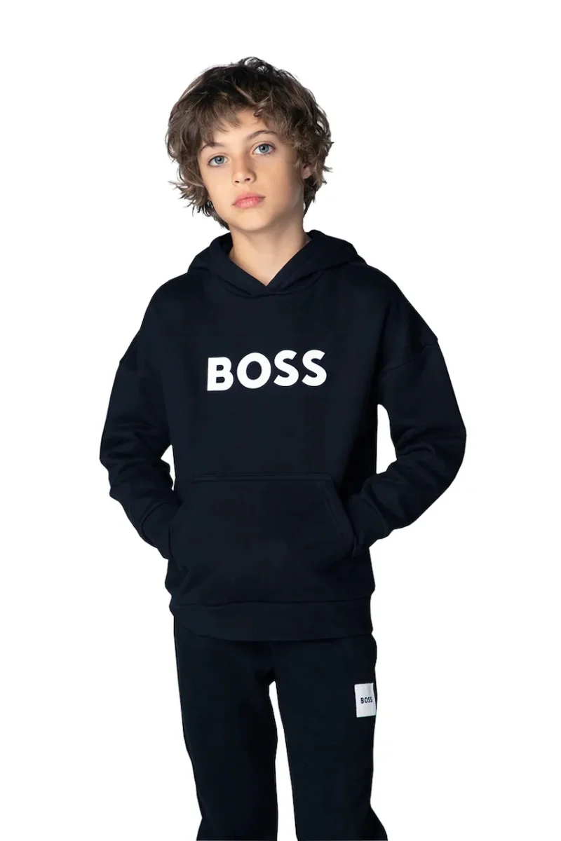 BOSS  hanorac cu glugă pentru copii cu bumbac