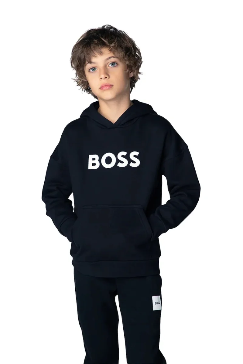 BOSS  hanorac cu glugă pentru copii cu bumbac