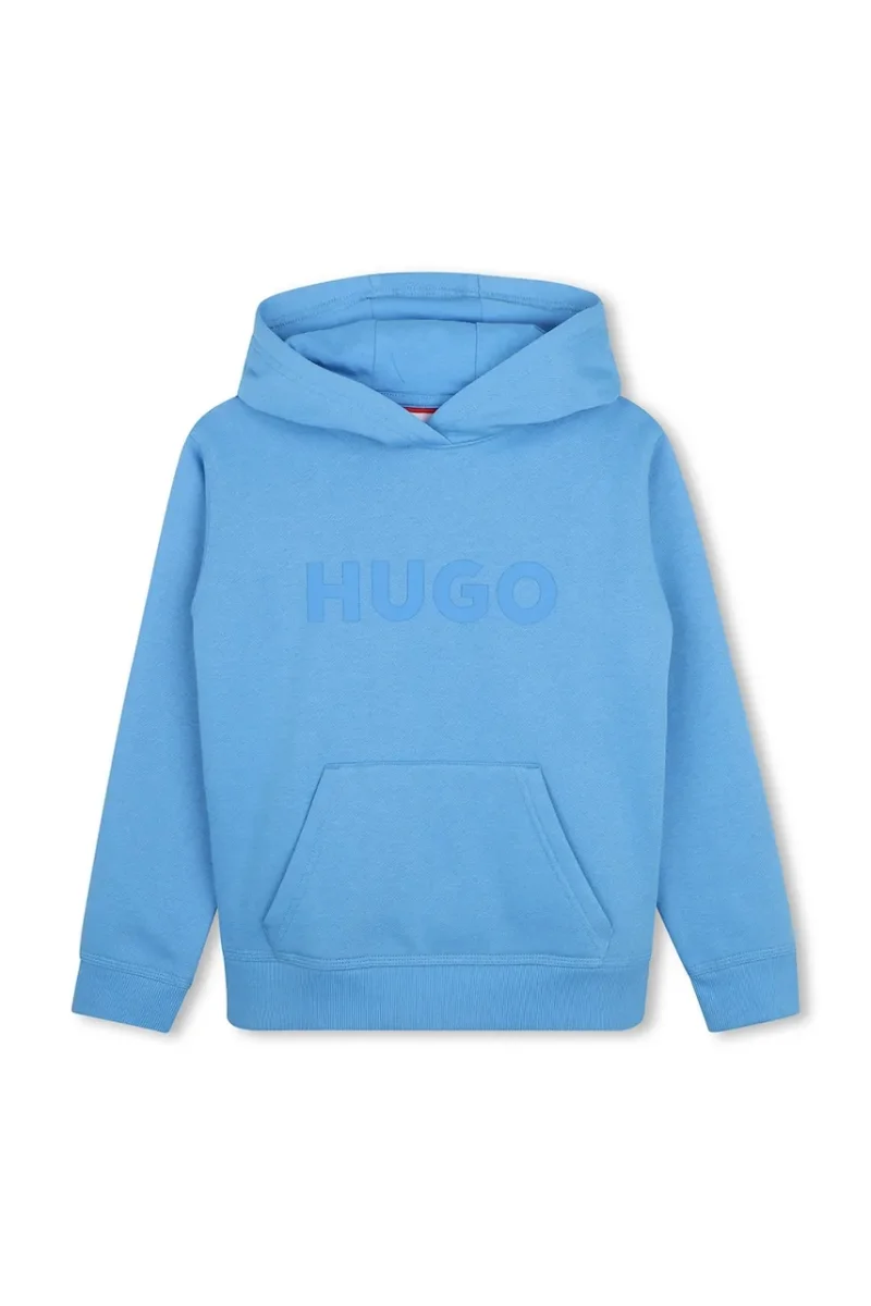 HUGO  hanorac cu glugă pentru copii cu bumbac