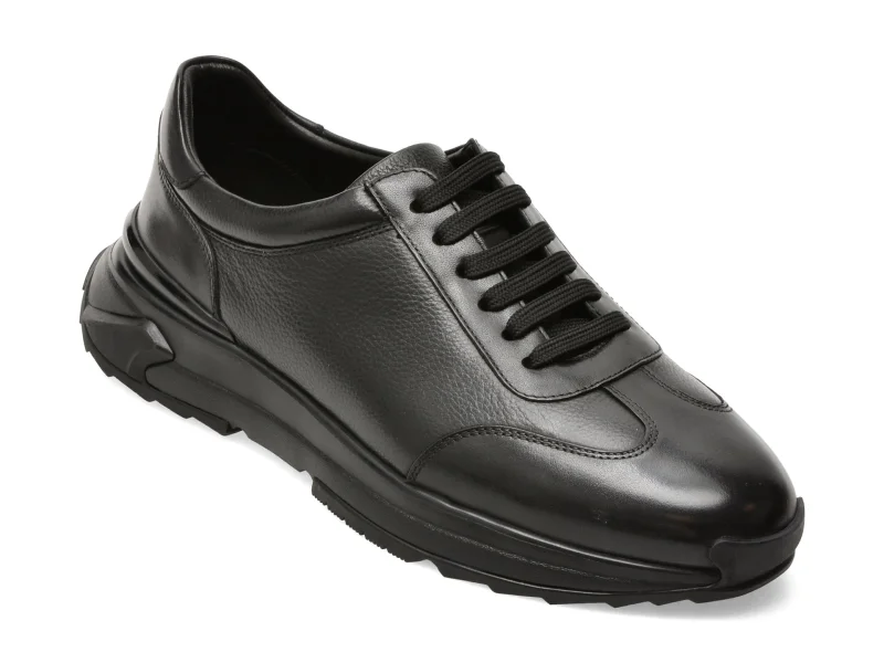 Pantofi sport EPICA negri, 12302, din piele naturala